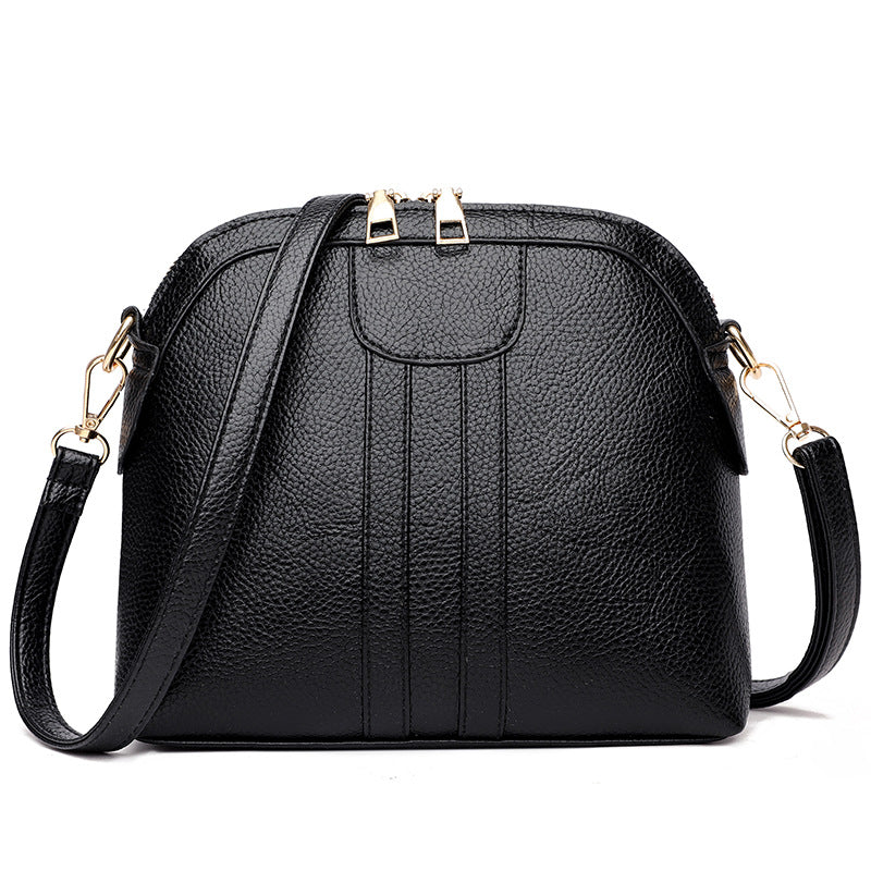 Fashion Shell Soft Leather Crossbody Small Bag