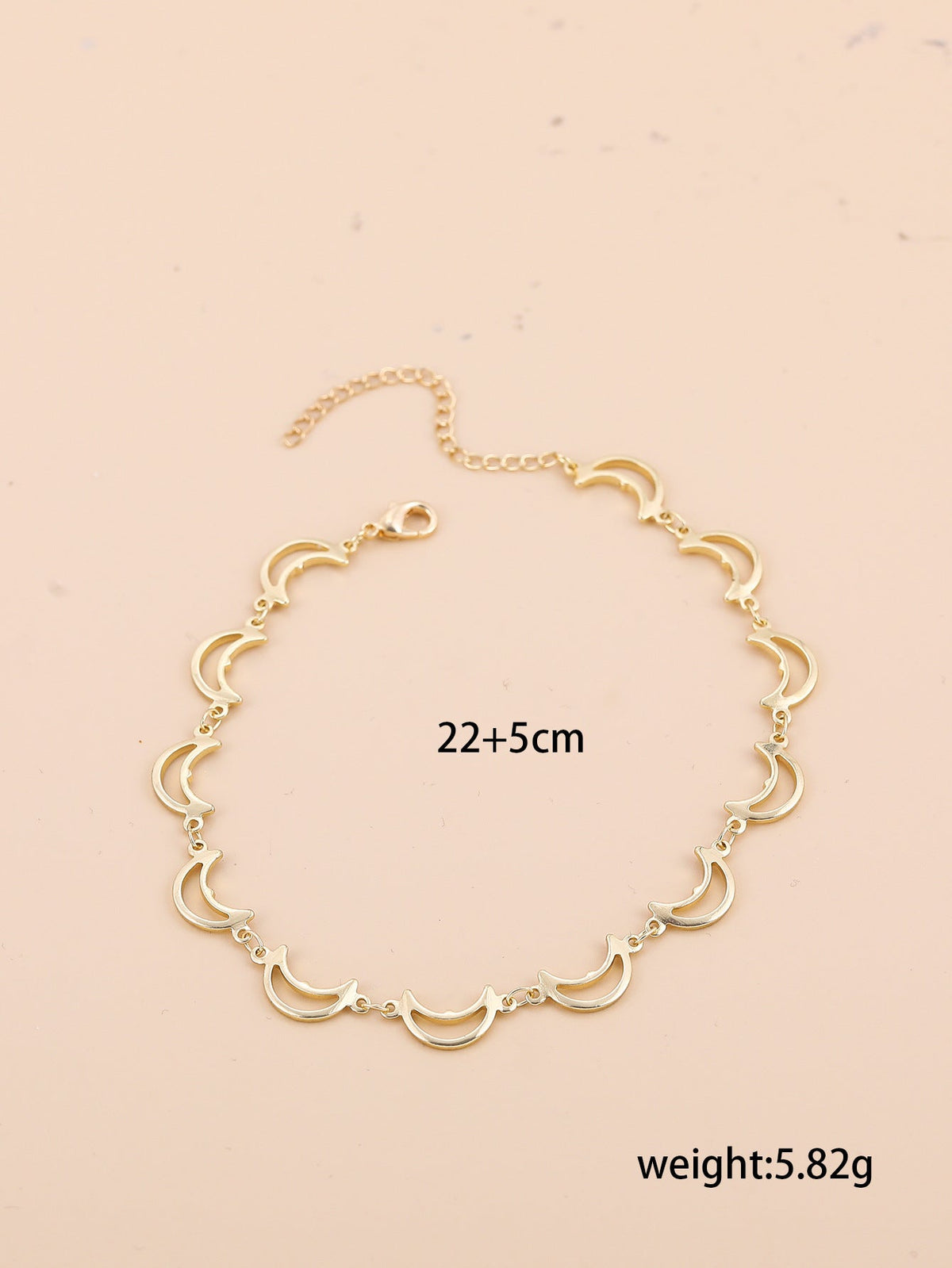 Bohemian-style Cross And Double-heart Multi-layer Anklet
