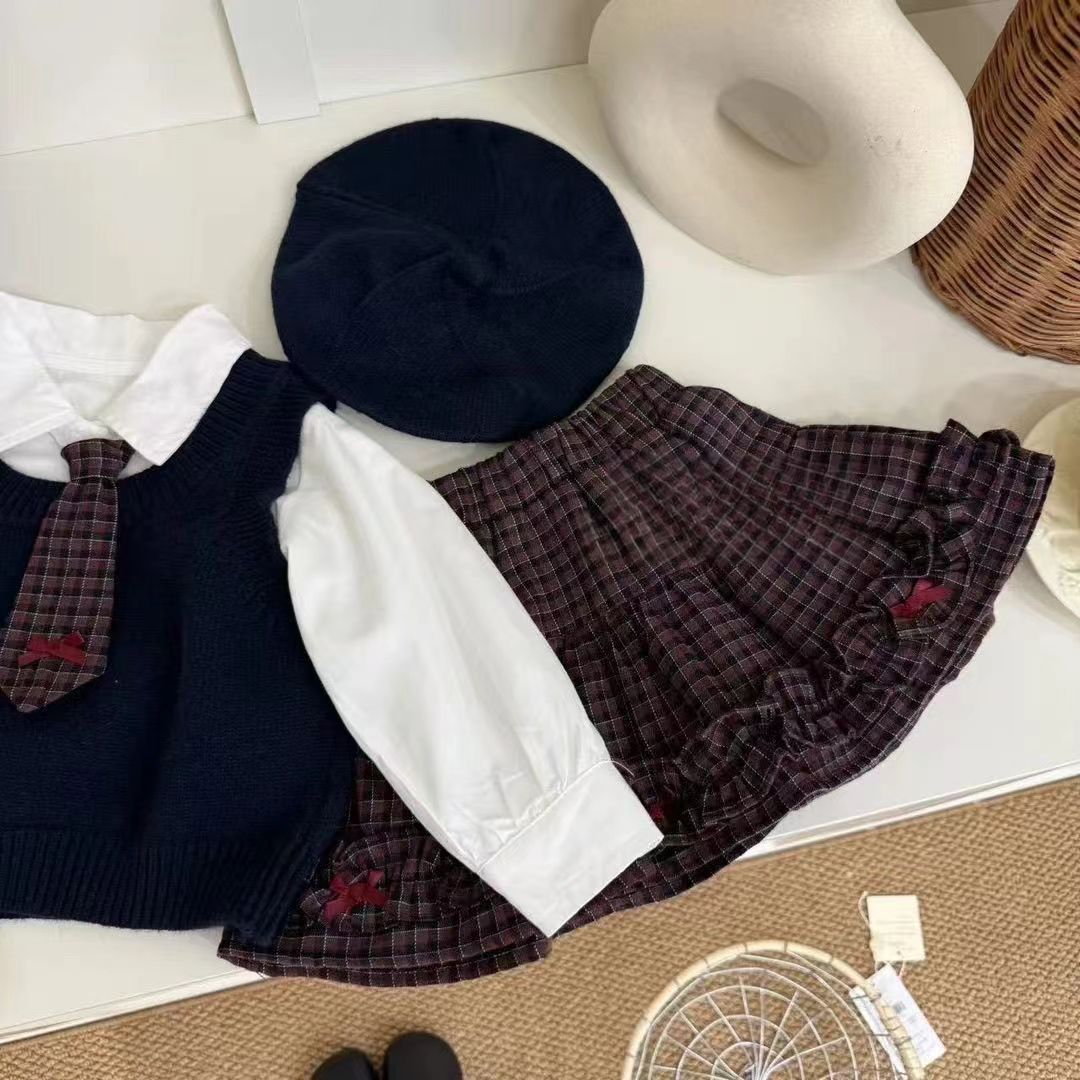 New Korean-style Fashionable Children's Three-piece Set