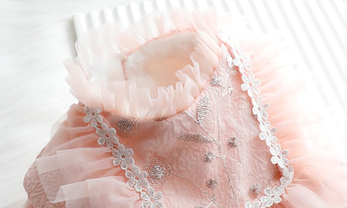 Cat Princess Embroidered Cotton Winter Skirt