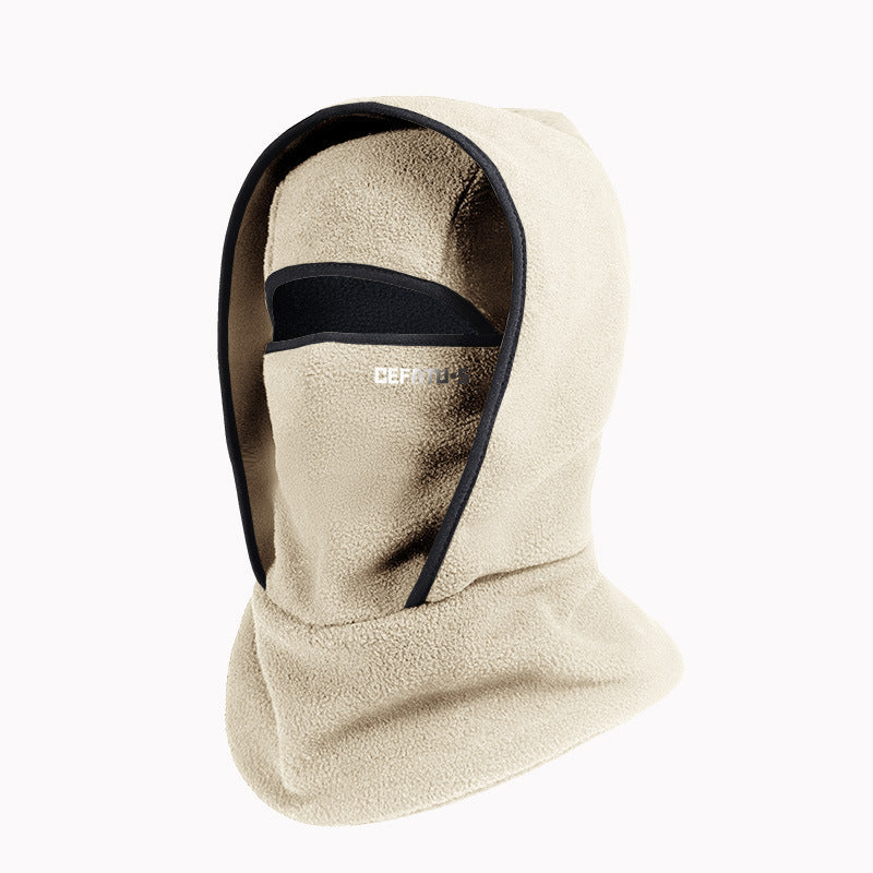 Outdoor Winter Warm Hat And Scarf Integrated Headgear