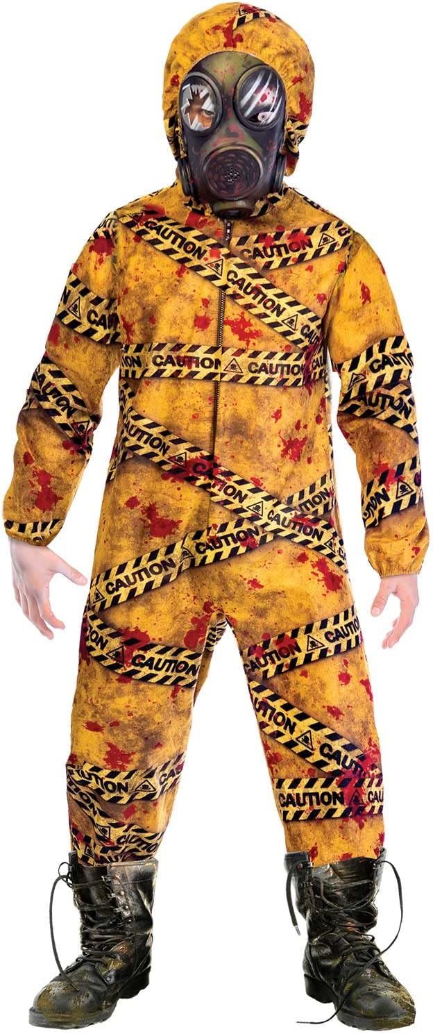 Biohazard Zombie Halloween Fancy Dress Costume - Age 12-14 Years