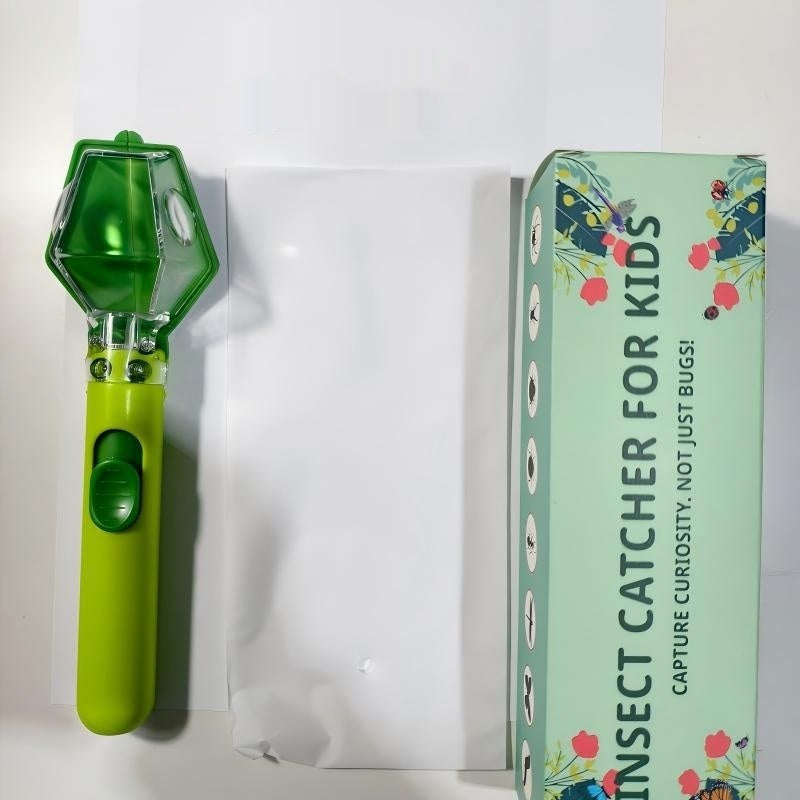 Educational Toy Magnifying Glass Exploration Bug Catcher L Portable Insect Catcher Push Type Transparent Observer Box Bug Catcher Safe Release Mechanism