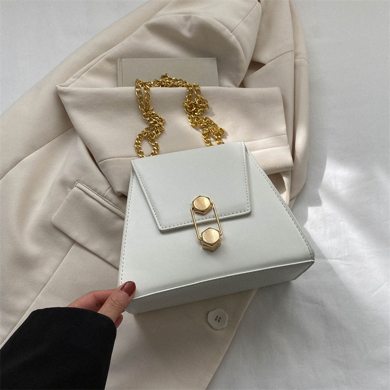 Simple Retro Ins Western Style Women's Bag Korean Style Personalized Ins Chain Messenger Bag