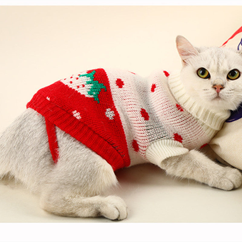 Small And Medium-sized Dog Clothes Knitted Cat Sweater