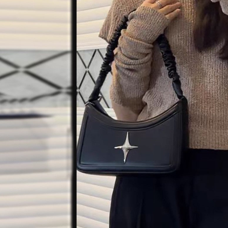 French Ins Style Pleated Underarm Bag