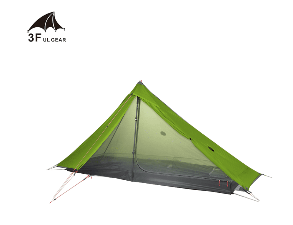 3FULGear Lanshan 1 / Pro / 3 Season / Green Hiking Pole Tent