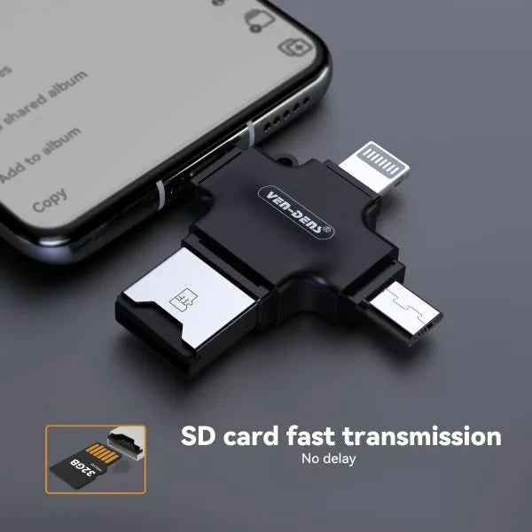 Mobile Phone Card Reader 4 in 1