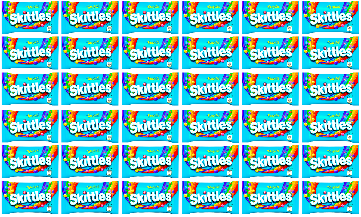36 x Skittles Tropical 45g
