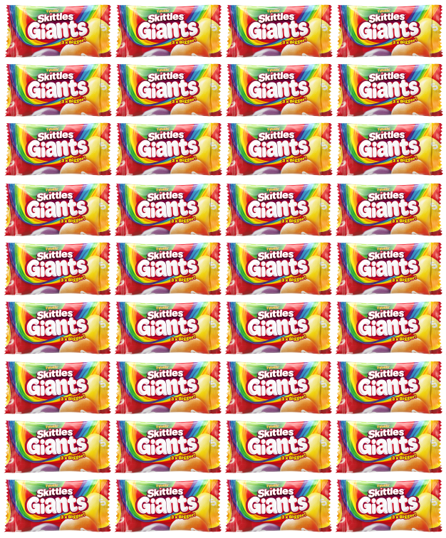 Skittles Giants Fruchtgummis 45g | Großpackung mit 36 Stück