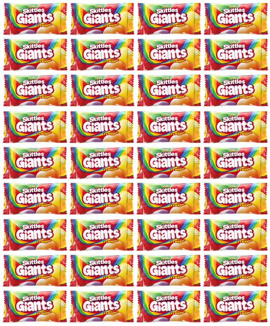 Skittles Giants Fruchtgummis 45g | Großpackung mit 36 Stück