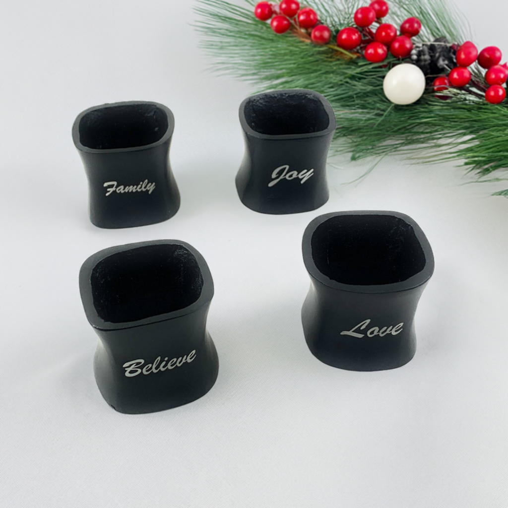 Christmas Napkin Rings Set of 4
