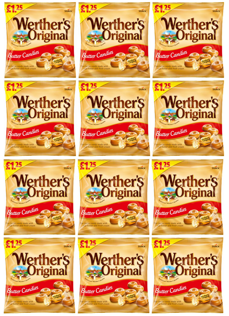 12 x Werthers Original Butter Bonbons Beutel - 110g