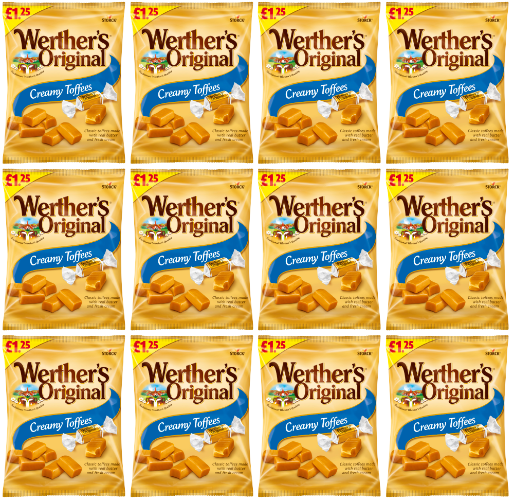 12 x Bolsa de Toffees Cremosos Werther's Original - 110 g