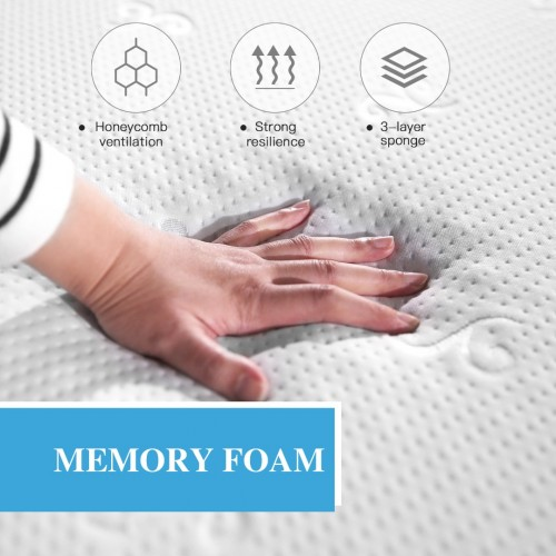 MTS003-1 - Good Nite Luxury Triple-Layer Memory Foam Mattress – Body Contouring Support & Enhanced Breathability - 90×190×16cm
