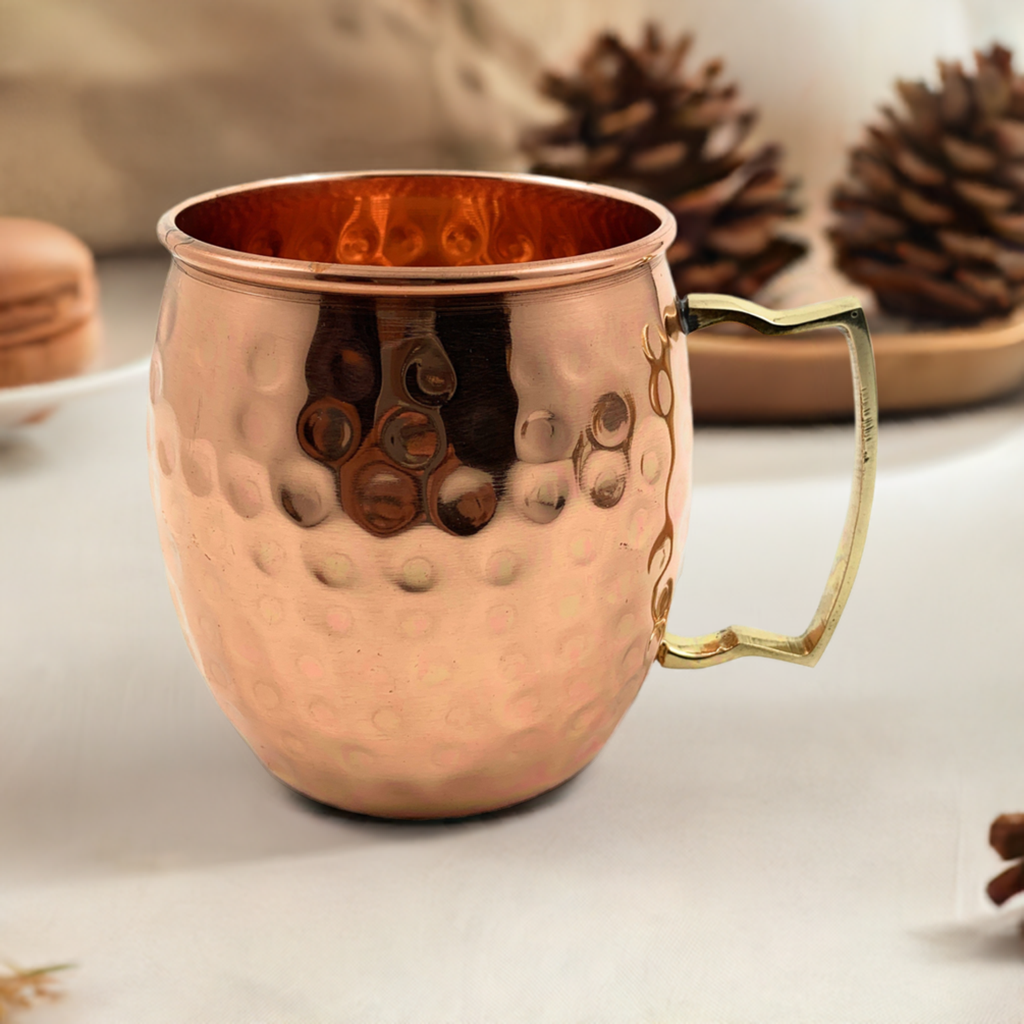Hammered Moscow Mule Mugs, Set of 2
