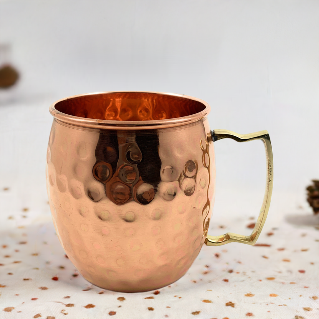 Hammered Moscow Mule Mugs, Set of 2