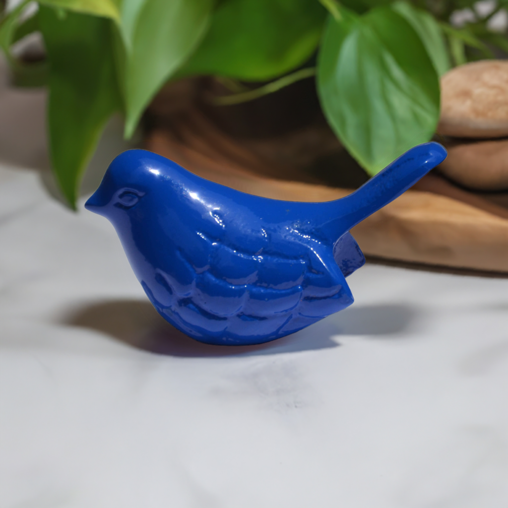Vibhsa Bird Figurines Symbols of Health & Happiness (Blue)
