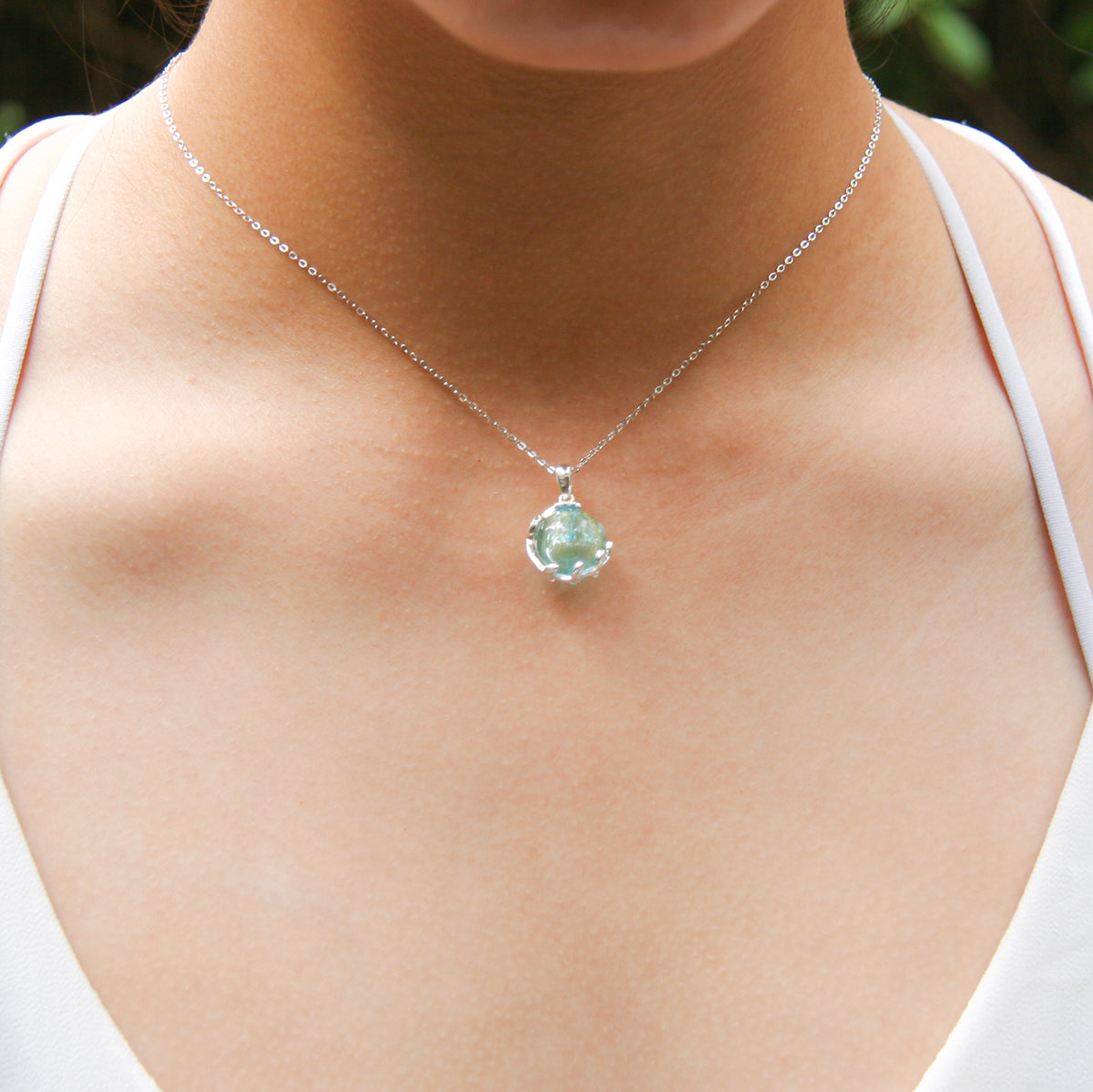Planet Murano Aroma Necklace - Celestial Aqua | Energy & Healing | Diffuse on the go
