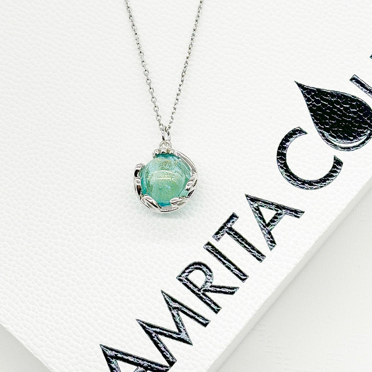 Planet Murano Aroma Necklace - Celestial Aqua | Energy & Healing | Diffuse on the go