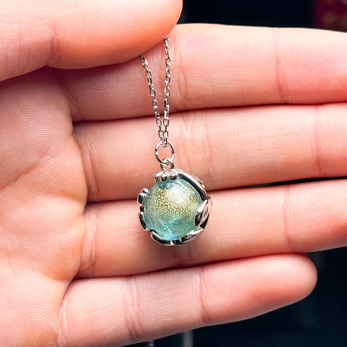 Planet Murano Aroma Necklace - Celestial Aqua | Energy & Healing | Diffuse on the go