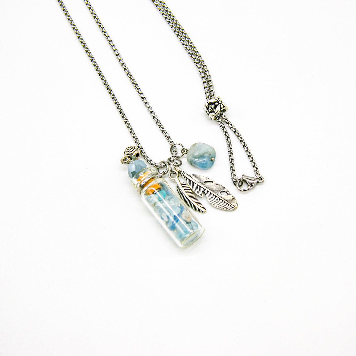 Aquamarine Diffusing Necklace | Energy & Healing | Diffusing on the go