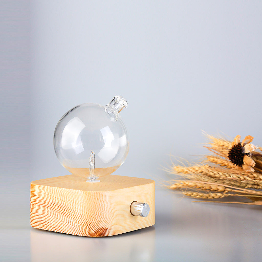 Geo Series "Square" Nebuliser | Waterless Aroma Diffuser | Solid Wood Pure Essential Oil Diffusing