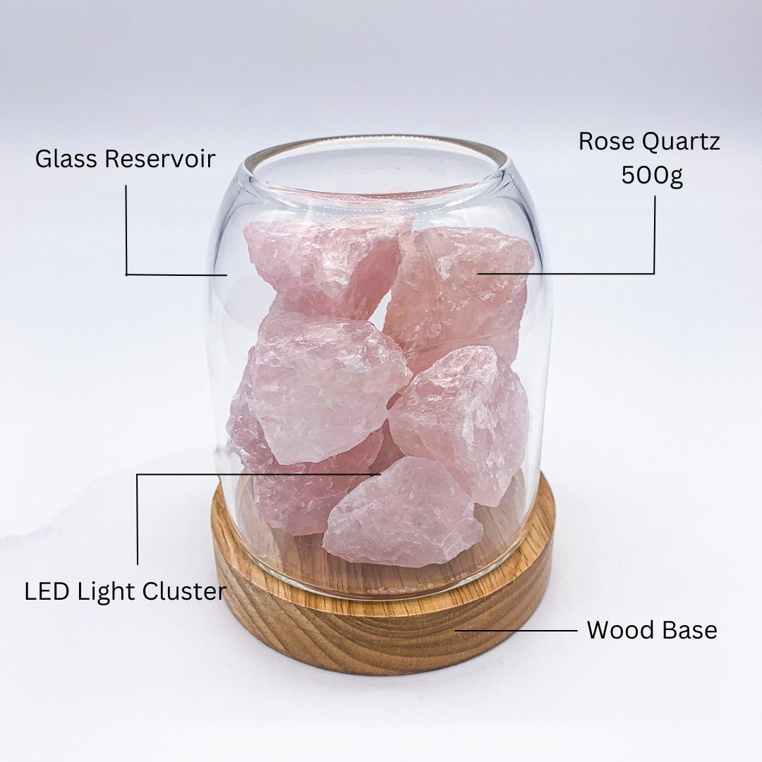 AURORA Crystal Light | Essential Oil Diffusing | Natural Quartz 500g | Power of Healing