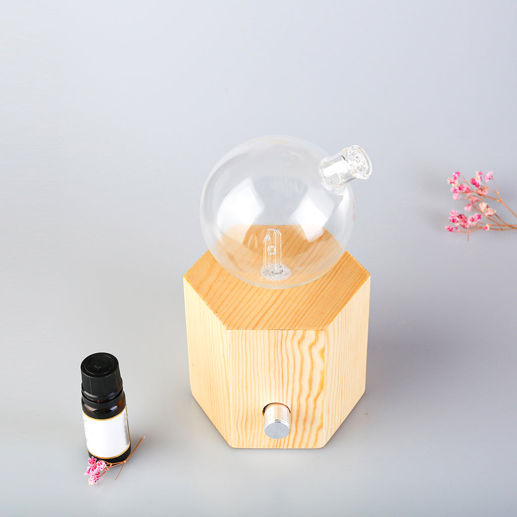Geo Series "Hexagon" Nebuliser | Waterless Aroma Diffuser | No Plastics Pure Essential Oil Diffusing