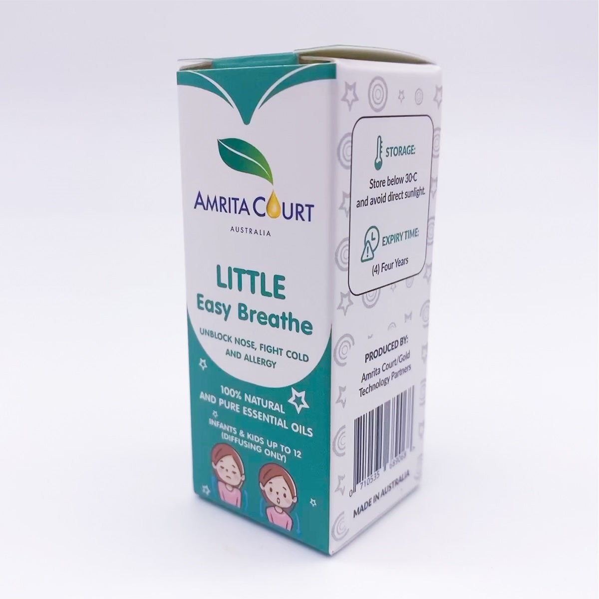 Little Easy Breathe Essential Oil | Unblock Nose | Fight Cold & Allergy | Infant to Kid |