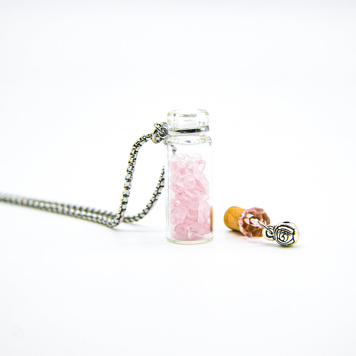 Rose Quartz Diffusing Necklace | Energy & Healing | Diffusing on the go