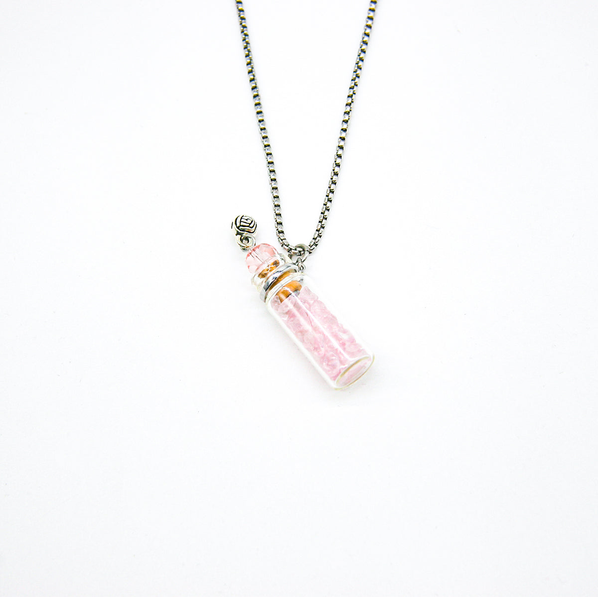 Rose Quartz Diffusing Necklace | Energy & Healing | Diffusing on the go