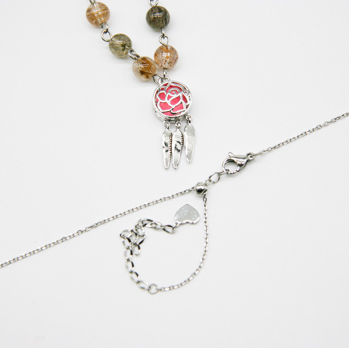 Rose Aroma Necklace | Energy & Healing | Diffusing on the go