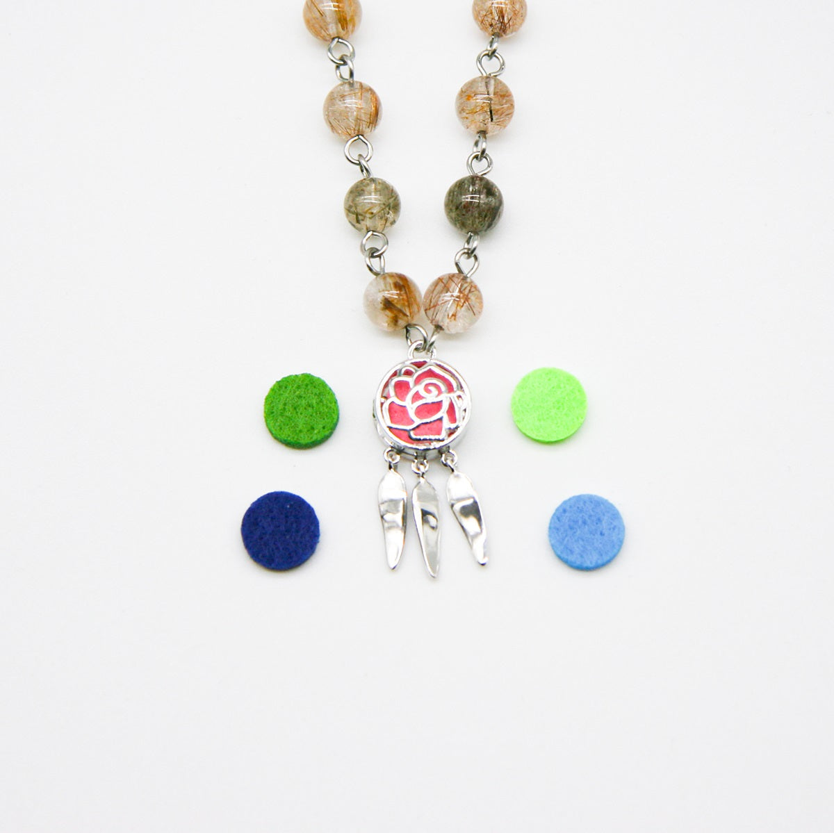 Rose Aroma Necklace | Energy & Healing | Diffusing on the go