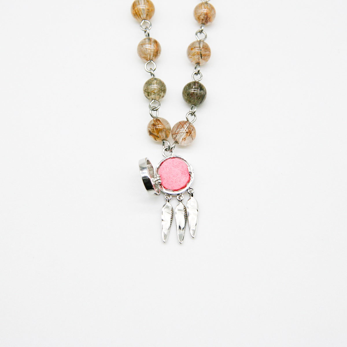 Rose Aroma Necklace | Energy & Healing | Diffusing on the go