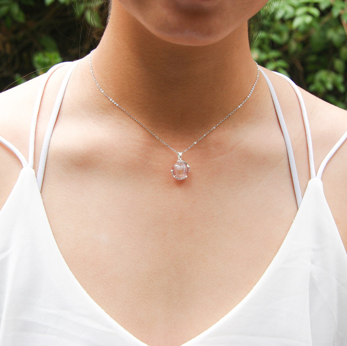 Planet Murano Aroma Necklace - Lunar Lavender | Energy & Healing | Diffuse on the go