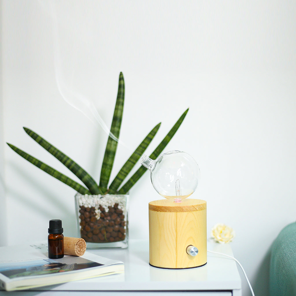 Geo Series "Cylinder" Nebuliser | Waterless Aroma Diffuser | No Plastics Pure Essential Oil Diffusing