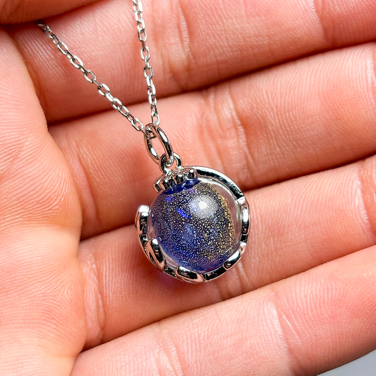 Planet Murano Aroma Necklace - Celestial Sapphire | Energy & Healing | Diffuse on the go | Gift for her