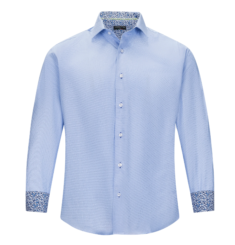 MASUTTO LEEDS/02 LONG SLEEVE BUTTON DOWN SHIRT