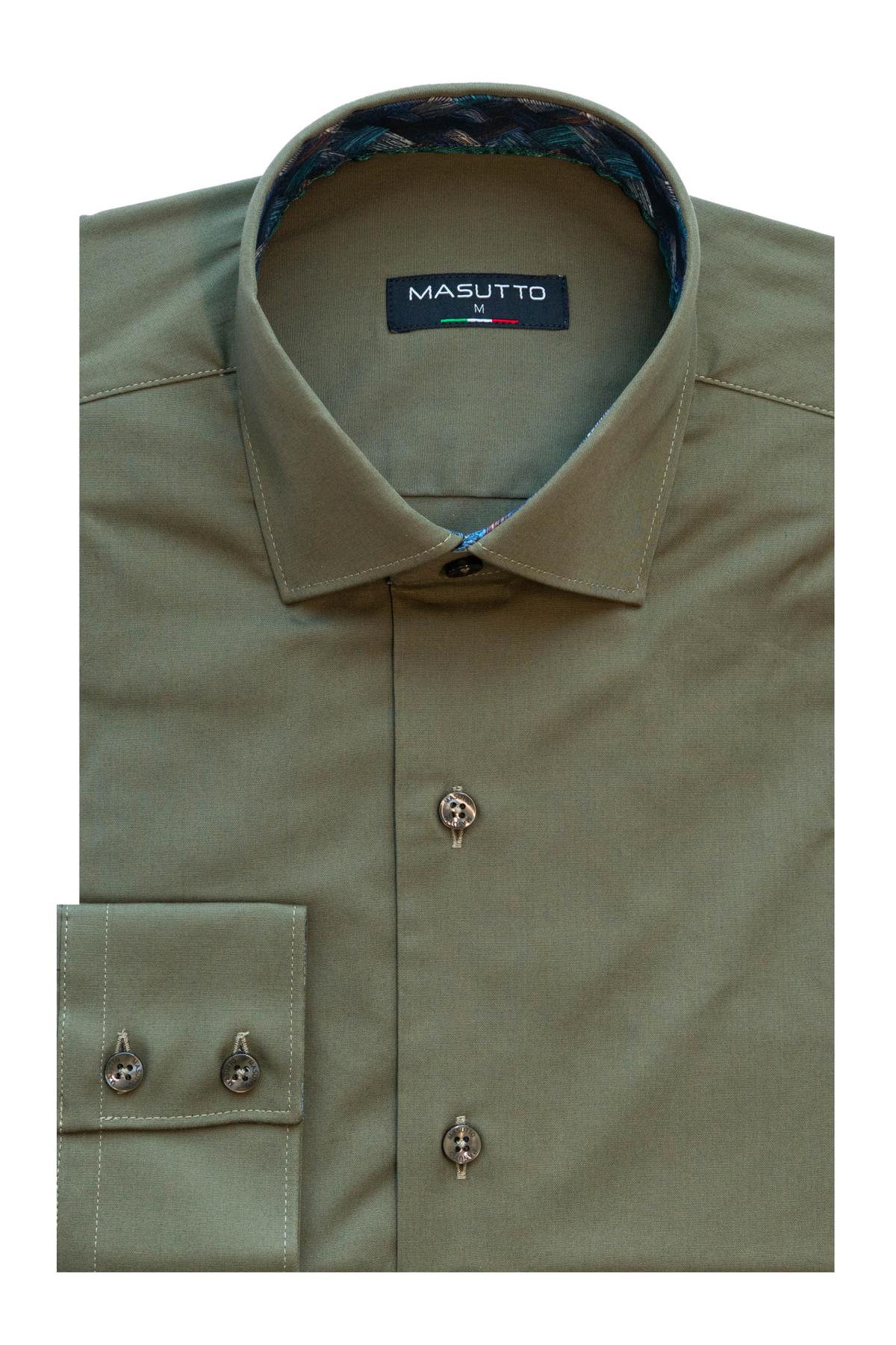MASUTTO RICARDO/09 LONG SLEEVE BUTTON DOWN SHIRT