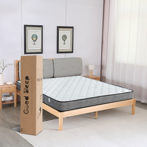 MTS001 - Good Nite Single Memory Foam & Spring Mattress-90x190x18cm-Quilted, Hypoallergenic, Breathable Design with Lumbar Support