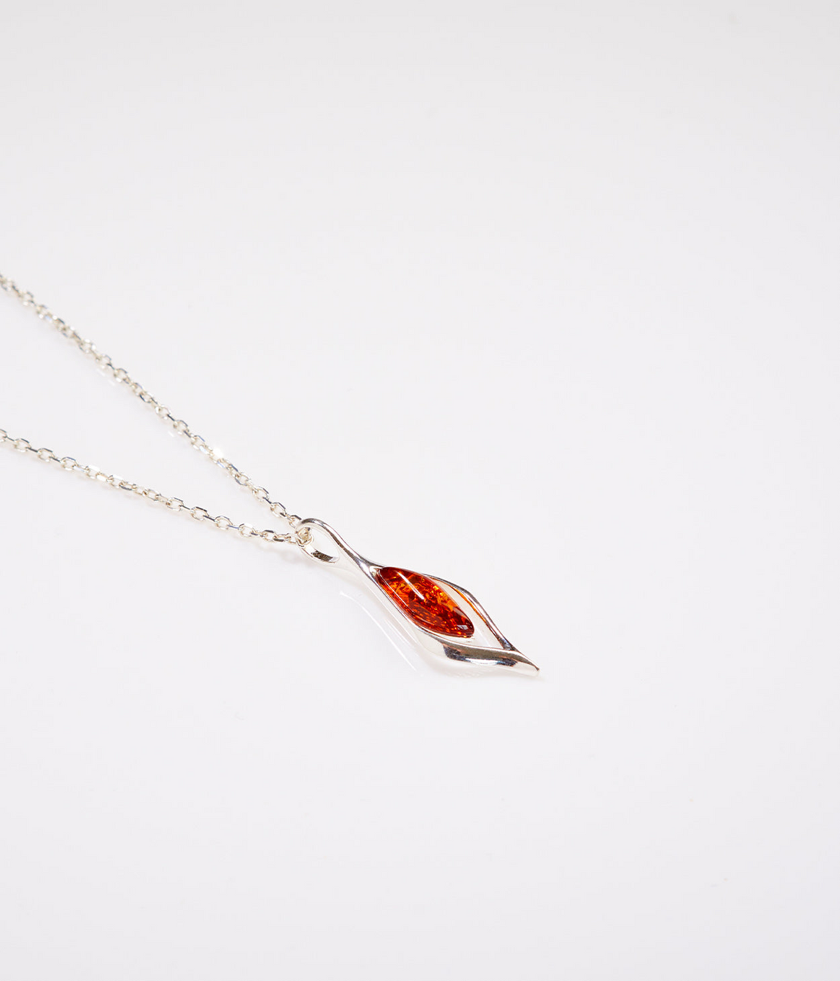 Small Droplet Amber Pendant