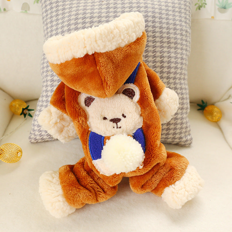 Warm Snowball Bear Transformed Into Clothes