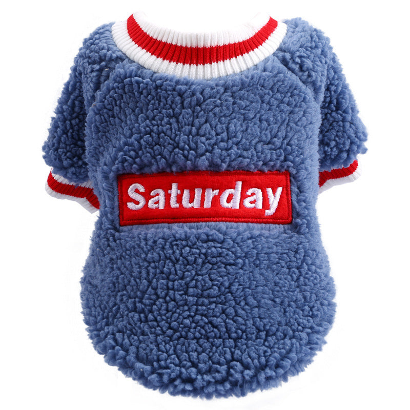 Lamb cashmere crew neck two-legged clothing