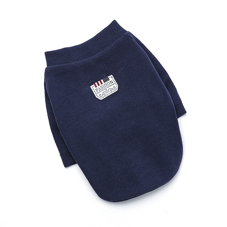 Pet full three-color base shirt
