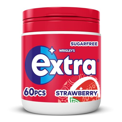Wrigley's Extra Chewing Gum Bottle Sugar Free, Cool Breeze Flavour, 60 Pieces