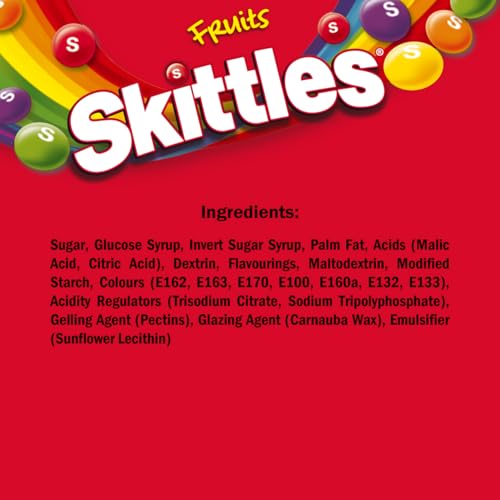 Skittles Giants Gooey Vegan Sweets Sharing Bag Candy 125g