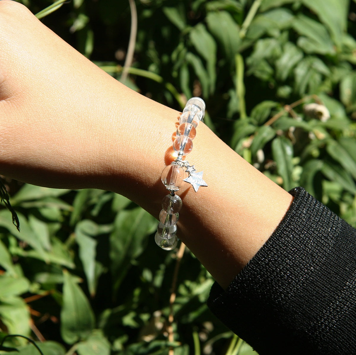 Sterling Silver Crystal Aroma Bracelet - Clear Quartz | Energy & Healing | Diffuser Jewellery | Gift for her