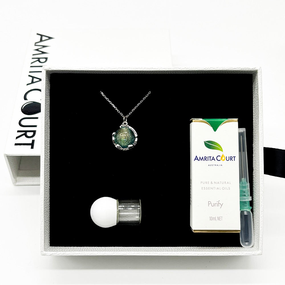 Planet Murano Aroma Necklace - Celestial Aqua | Energy & Healing | Diffuse on the go