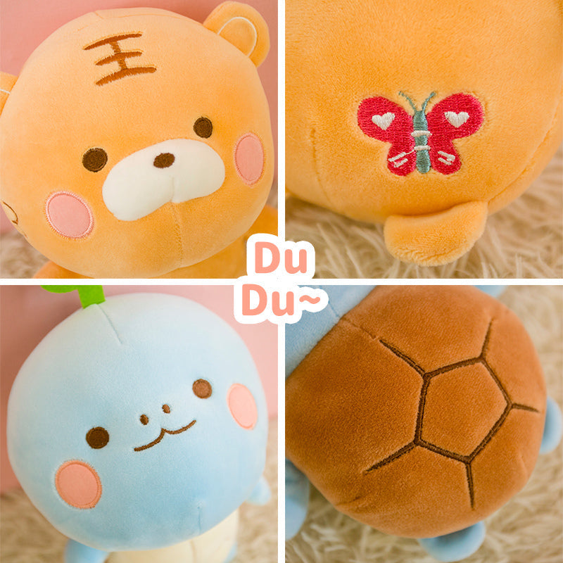 1pc 23cm Cartoon Tiger Tortoise Duck Cat Plush Toys Lovely Animal Doll Stuffed Toys for Baby Kids Girlfriend Appease Gift